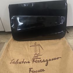 Vintage Ferragamo Clutch Or Shoulder Bag