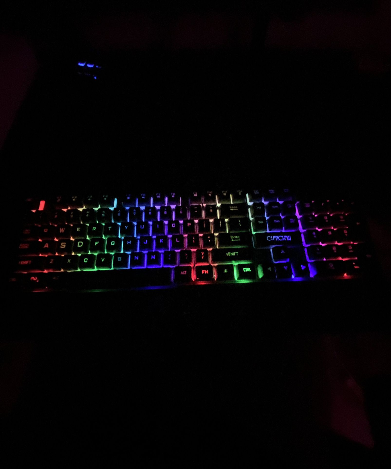 RGB gaming keyboard. light up.