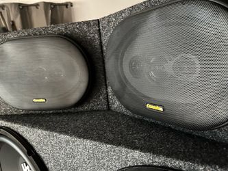 Coustic 694C 6 inch x 9 inch 4-Way 50W RMS 4 Ohm Coaxial Speaker Pair.