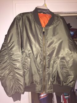 Olive Green bomber jacket XXL