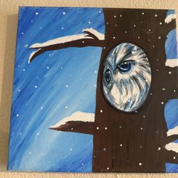 Original Artwork - Owl 10x10