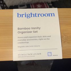 Bamboo Vanity Organizer Set 