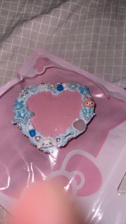 Heart-Shaped Kawaii Decoden Mirror