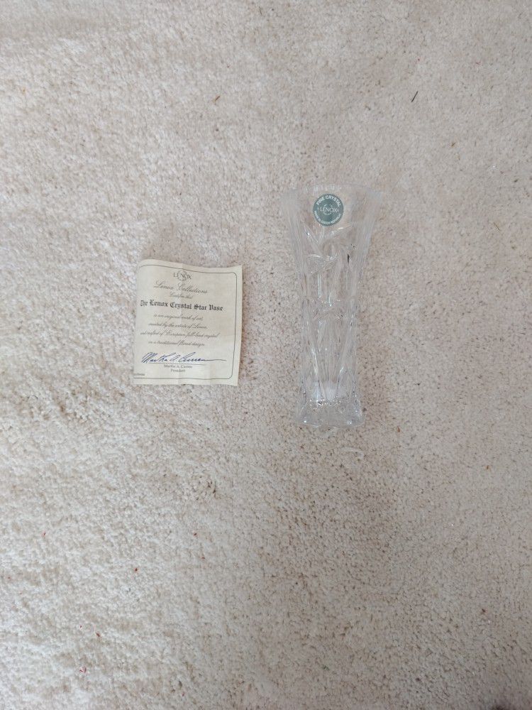 Lenox Crystal Bud Vase New