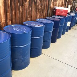 55 Gal Metal Drums $20 Each