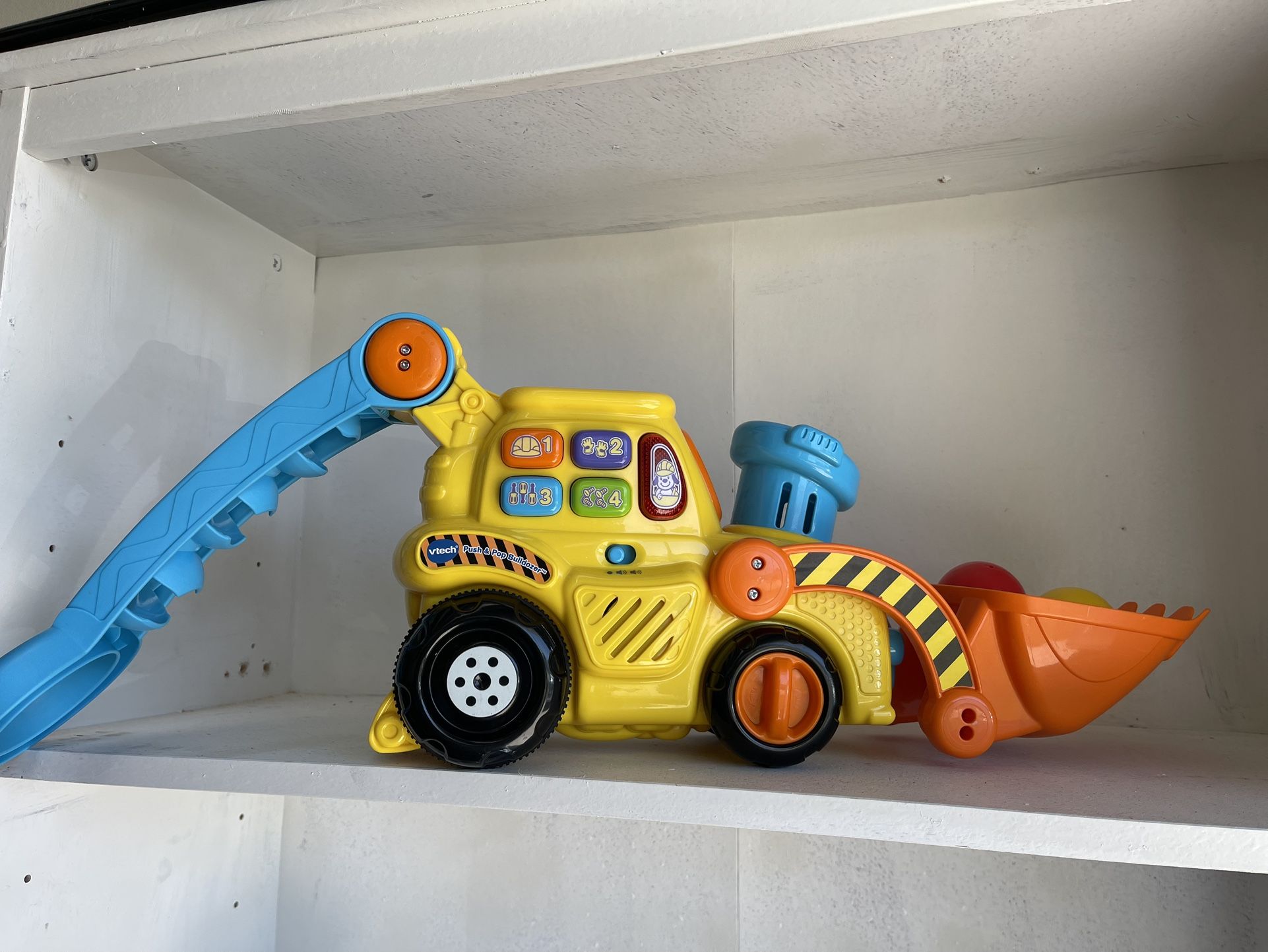 VTech Pop A Balls Push And Pop Bulldozer 