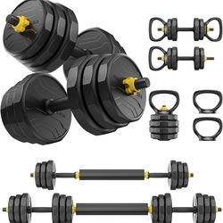 FEIERDUN  4-in-1 Adjustable Dumbbells 48Lbs