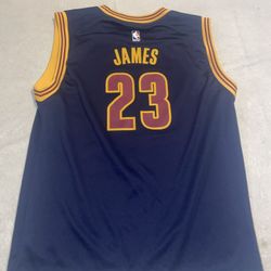 Youth Xl LeBron James Jersey Cleveland Cavaliers Nba Blue CleaN Adidas Vintage