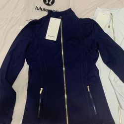 Navy Blue Gold Lululemon Jacket