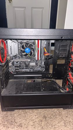 Cyber power PC case with chords