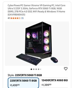 Cyber power gaming pc