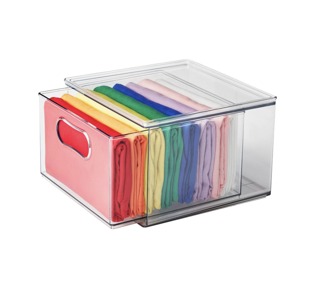 The Home Edit Large Drawer, Clear Plastic Storage Bin
