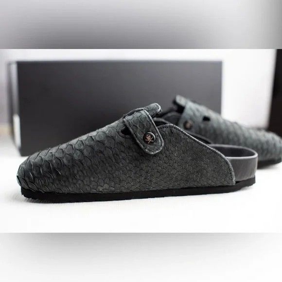 Shoe Surgeon Luxe Mule Python Black Birkenstock M Size 12