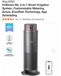 Shop AIPER IrriSense N2, 4-in-1 Smart Irrigation System, Customizable Watering Zones, EvenRain Technology, App Scheduling