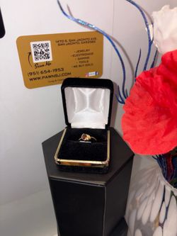 32-000-182 10KYG OVAL RED STONE RING