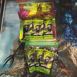 3X Commander Masters Draft Booster Packs MTG Magic the Gathering Factory Sealed
