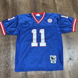Mitchell & Ness blue and red NFL football jersey size 48 (large)