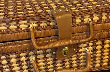 Vintage Wicker Picnic Basket