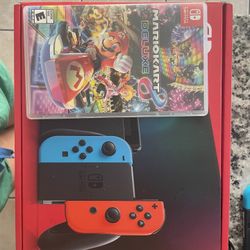 Nintendo Switch And Mario Kart Deluxe 8