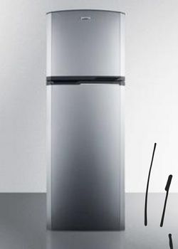 Summit FF948SS 8.8 cu. ft. Frost Free Refrigerator-Freezer for Smaller Kitchens, Stainless Steel