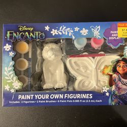 Encanto Paint Your Own Figurines Art And Craft Kit For Kids Ages 6 And Up