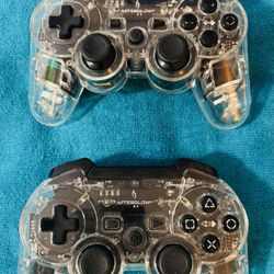 Afterglow PS3 Wireless Controllers x2  Perfect Condition