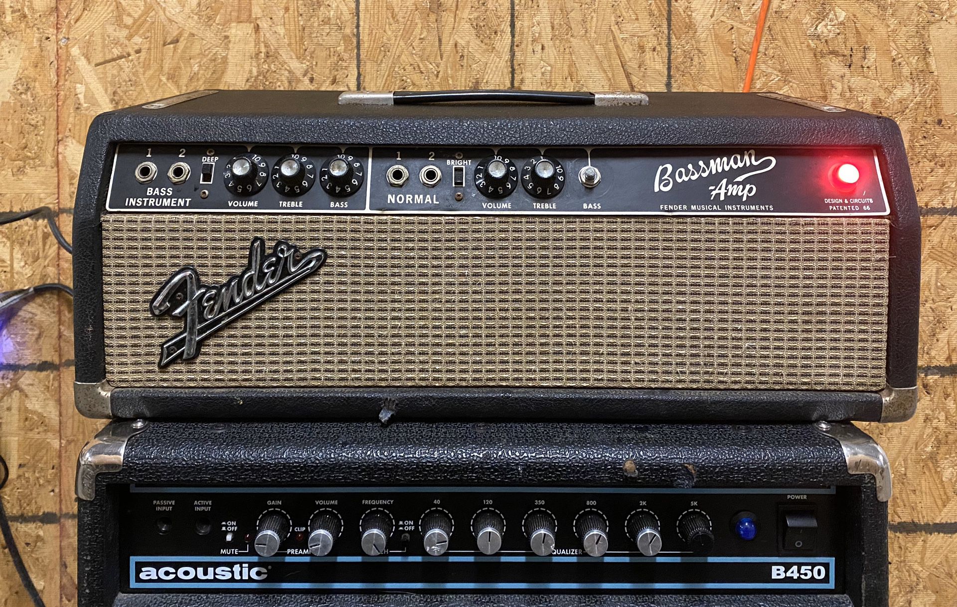 Fender BlackFace Bassman Amp Head 1965 AB165