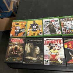 DVDs And Some PS3 And Xbox One Games For Sale 