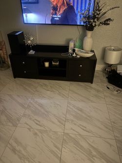 Wood tv stand & media center