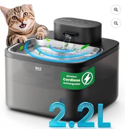 Fuente de Agua Automática Inalámbrica para Gatos