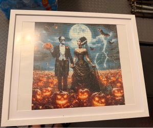 Halloween Diamond Painting Framed Wall Art