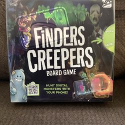 Finders Creepers Board Game, Open NEW, Never Used Zombies Halloween Game Board 