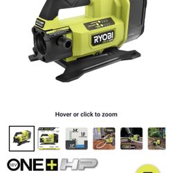RYOBI ©NEHH High Performance. Advanced Technology.™ 10GPM 1/4HP Includes Lithium BRUSHLESS