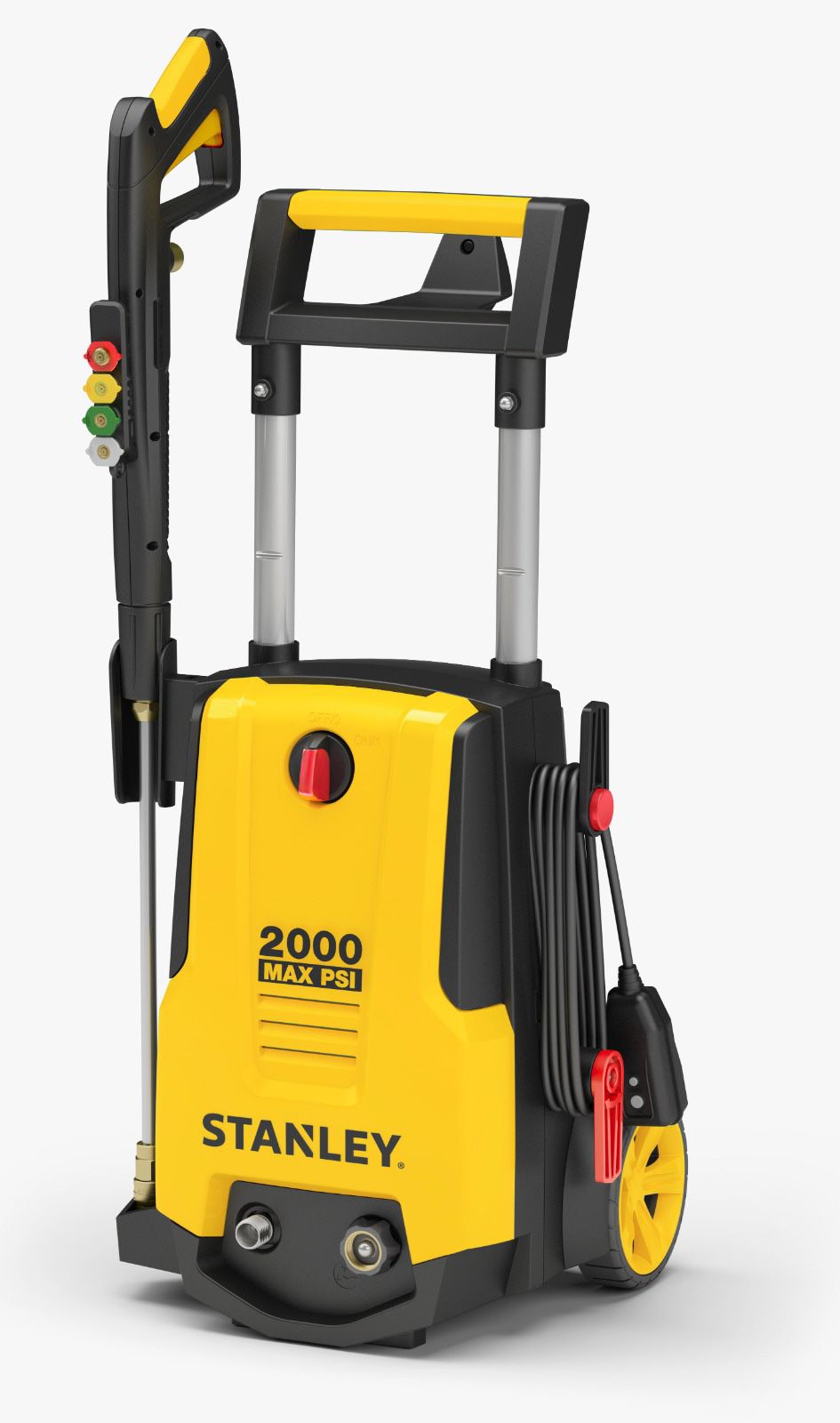 Stanley Electric Pressure Washer 2000 PSI, with Gun, Hose, Nozzles & Foam cannon, SHPW2000