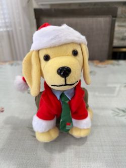 Holiday plush puppy