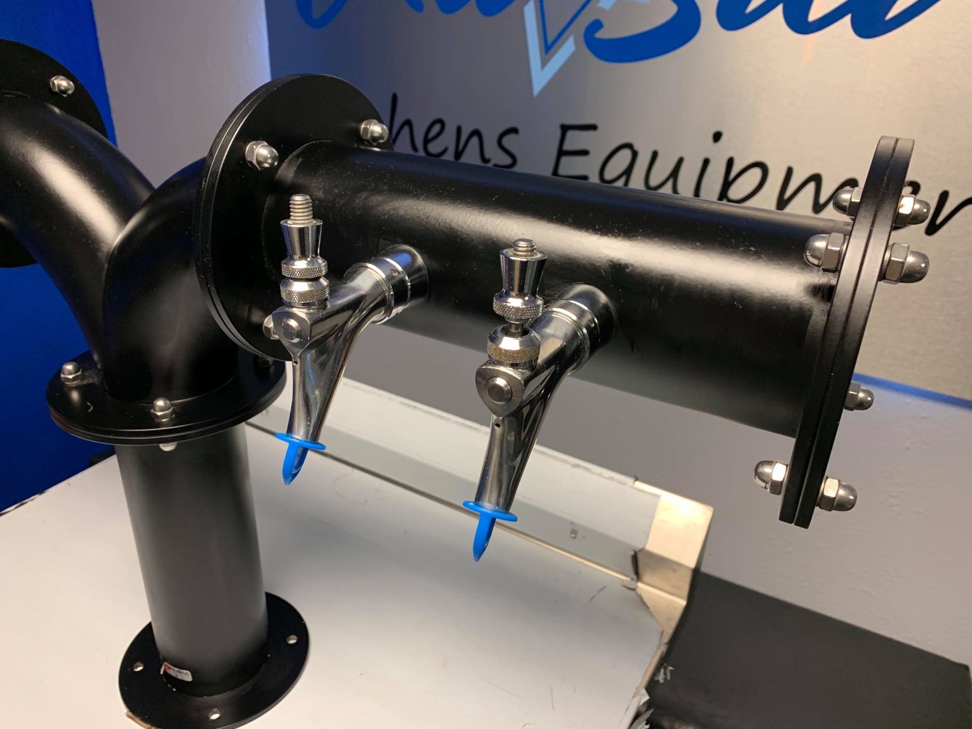 Micro Matic Custom 37 1/2”X22” “Y” 4 304 Faucet Taps Black Coated