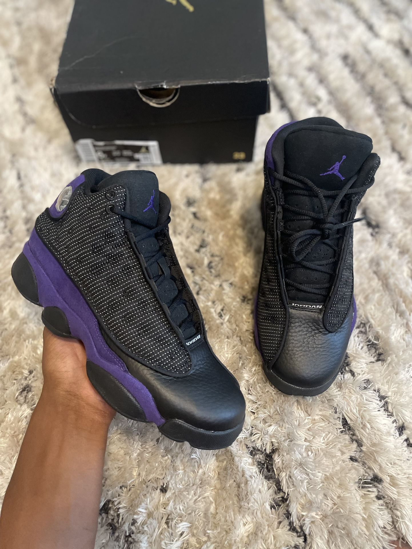 Jordan 13 Court Purple Size 6Y
