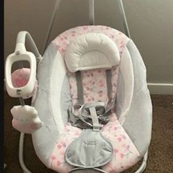 Baby Swing Pink With Gray