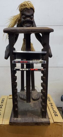 20" long cd holder of wood made by hand $30 obo
