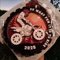 Motorcycle Rider Ornament