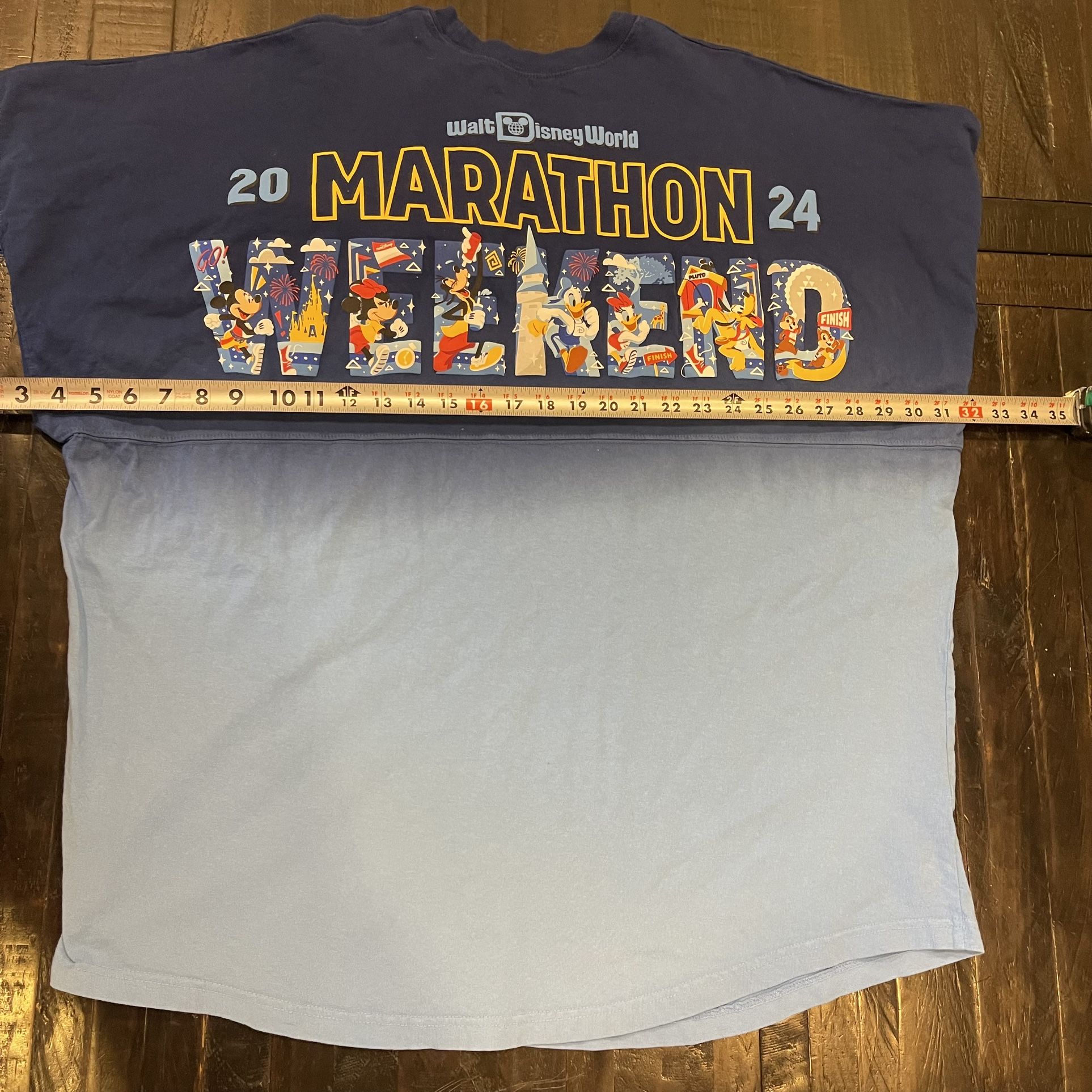 Disney Run 2024 Mickey Spirit Jersey WDW Marathan ADULT 2XL NWOT