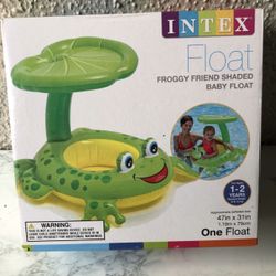 Intex Froggy Friend Toddler Pool Float with Canopy NIB
