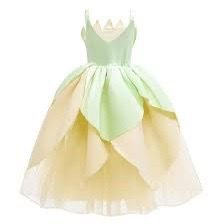 Princess Tiana costume dress inspired by Disney's The Princess and the Frog