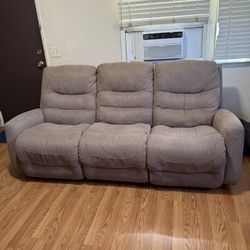 Couch Recliner, 3 Seats 