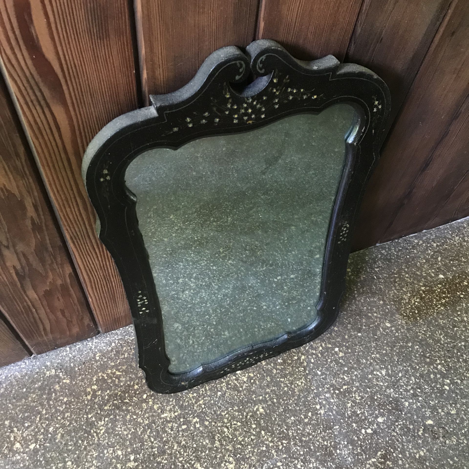 Vintage industrial mercantile antique saloon mirror portrait eclectic rustic