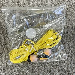 Wired Generic Yellow In-Ear Earbubs -New