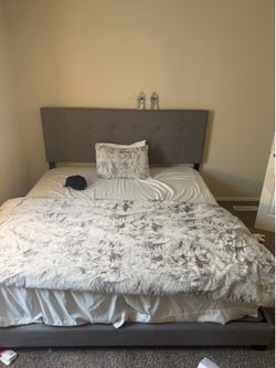 Full queen with bed frame