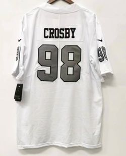 NFL Maxx Crosby #98 Raiders Jersey white men All sizes