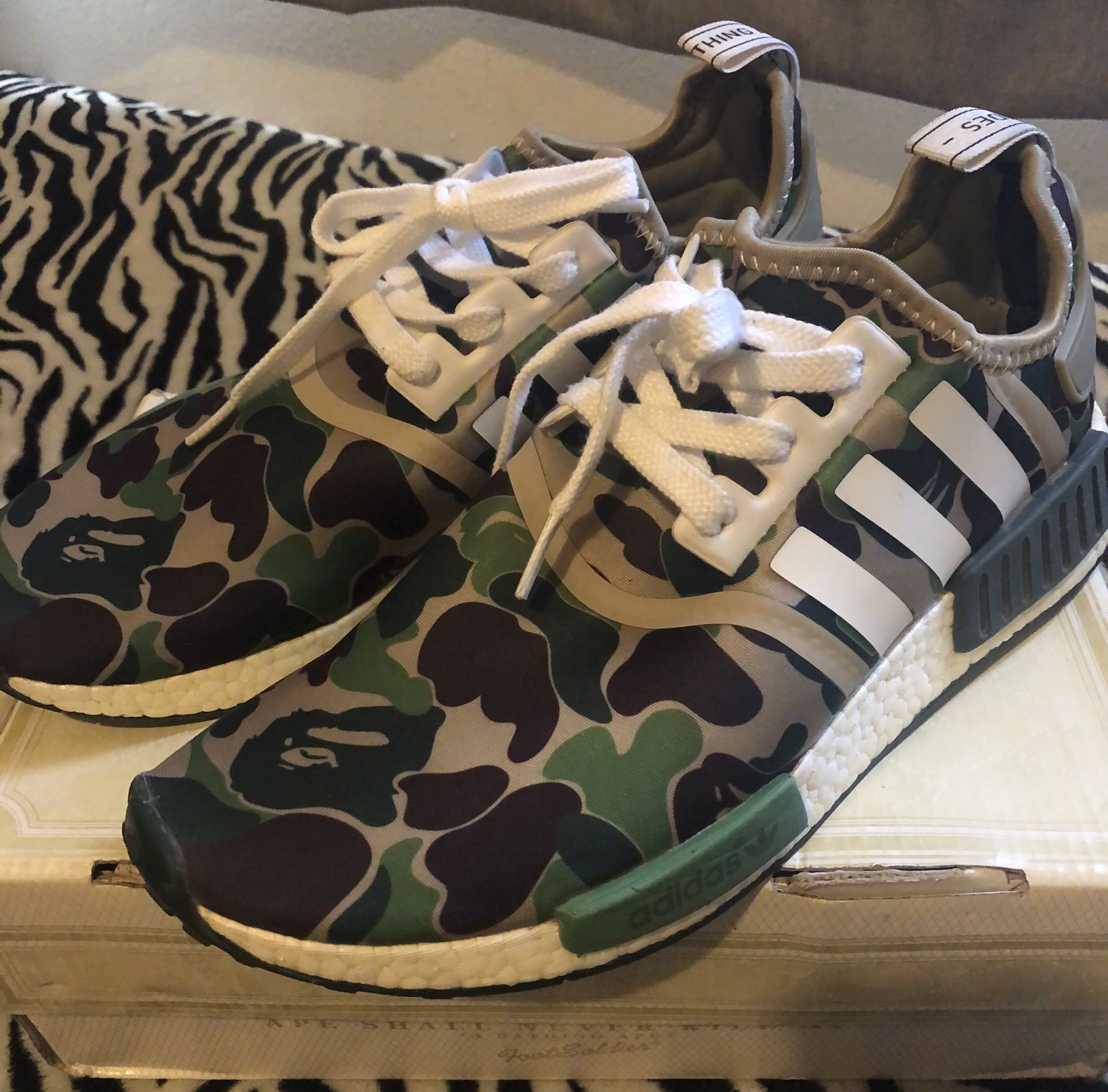 **RARE** Adidas NMD_R1 Shoes. BAPE EDITION Size 9