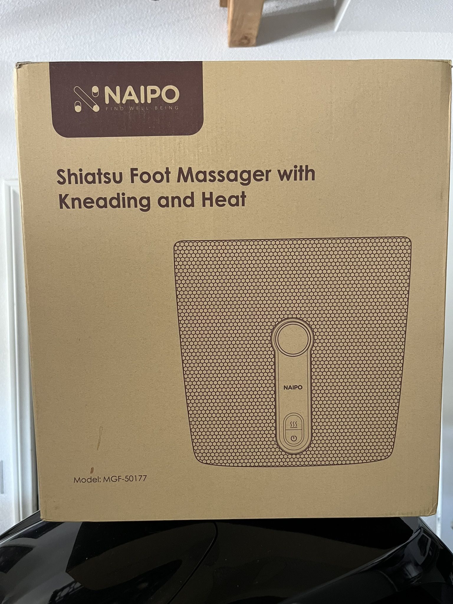 Shiatsu Foot Massager with Kneading and Heat